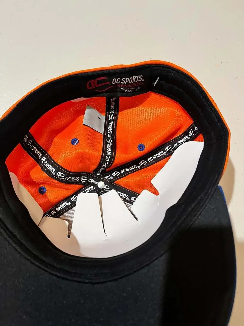 003-0054 OC Sports MWS Series NP Hawks Orange and Royal Blue Baseball Cap Size 7